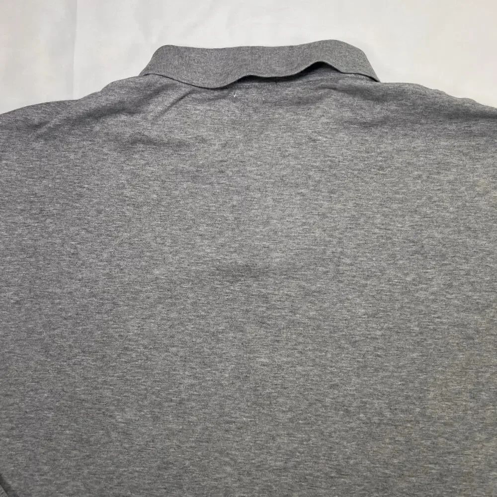 Polo Ralph Lauren Shirt Men Size XXL Gray Long Sleeve Soft Knit Classic Fit Pony